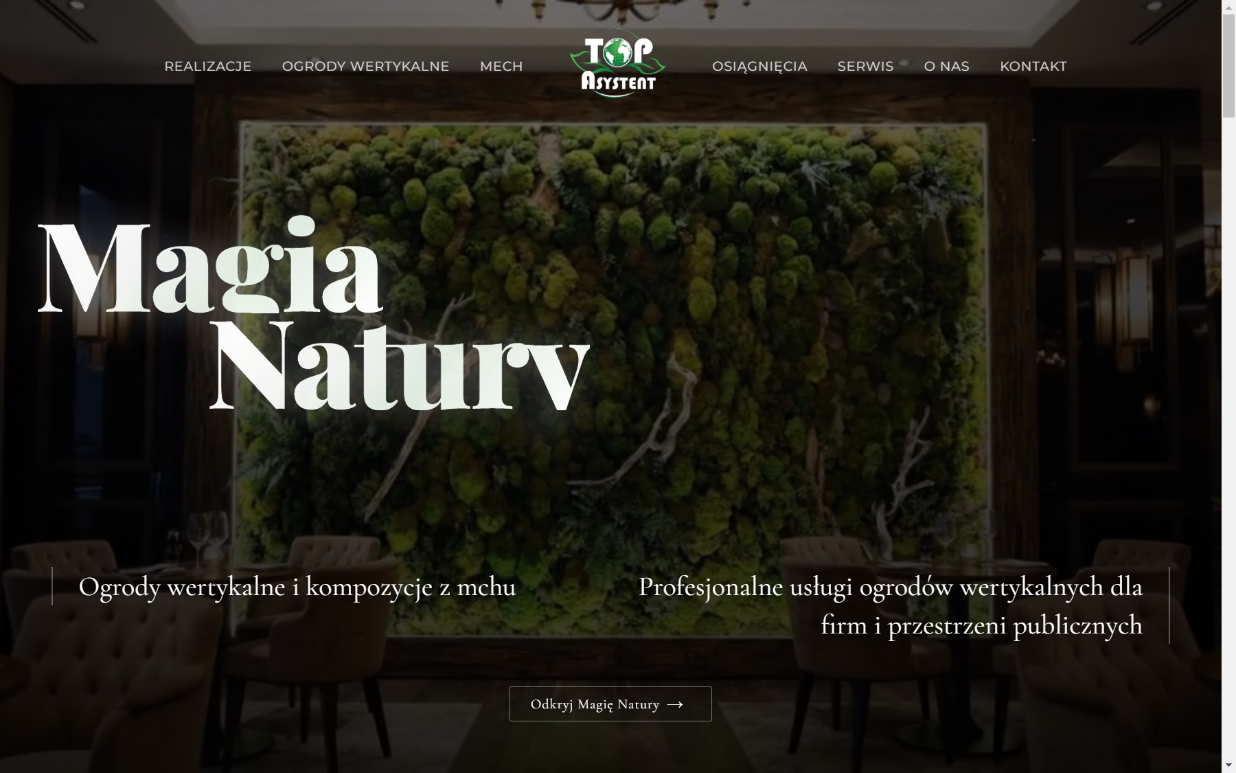 Ogrody wertykalne na laptopie - widok 1